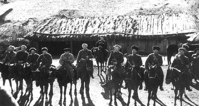 Destacamento partisano de caballería en la región del Cáucaso Norte