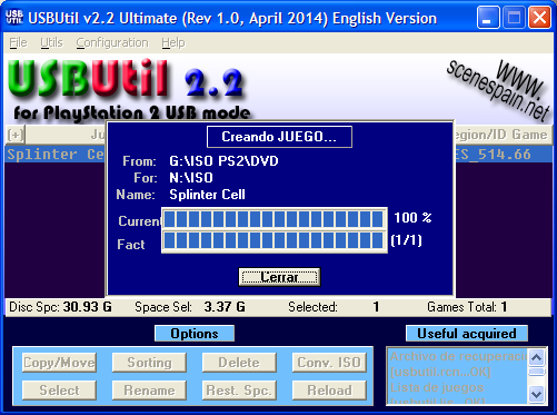 usbutil open ps2 loader