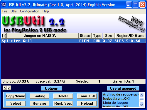 PS2] USB Util (v2.2 rev1.0 Beta) – MUNDO Wii HACK