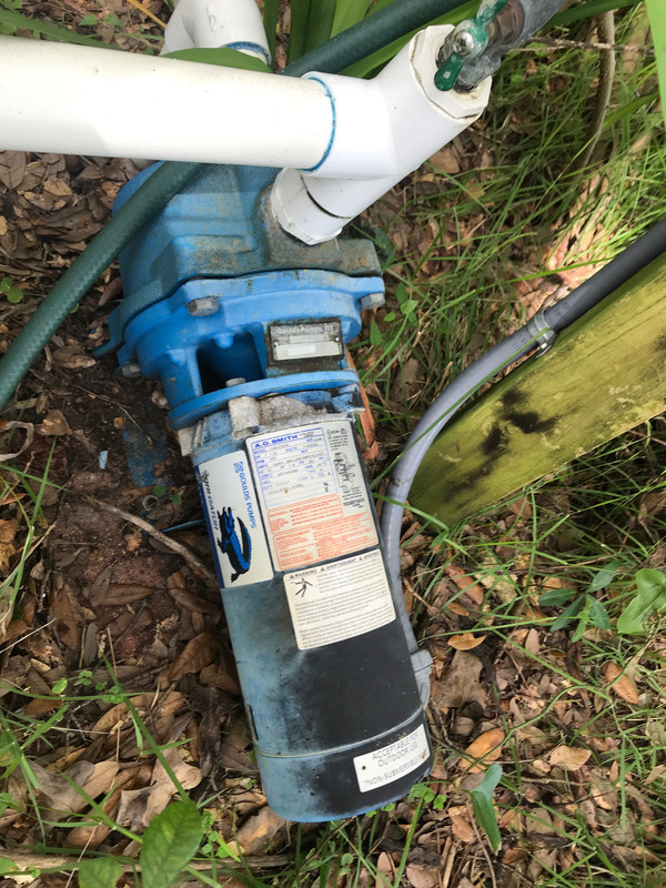 Garden hose attached to irrigation pump - The Lawn Forum