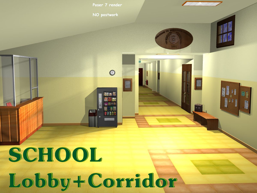 SCHOOL Lobby+corridor