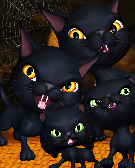 Halloween Cat Tubes