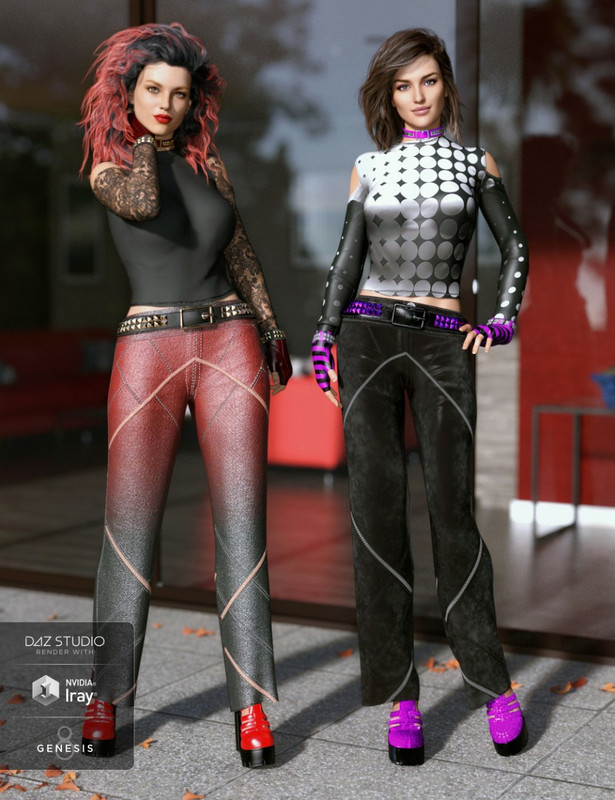 dForce Chic Fashion Gothic Outfit Textures