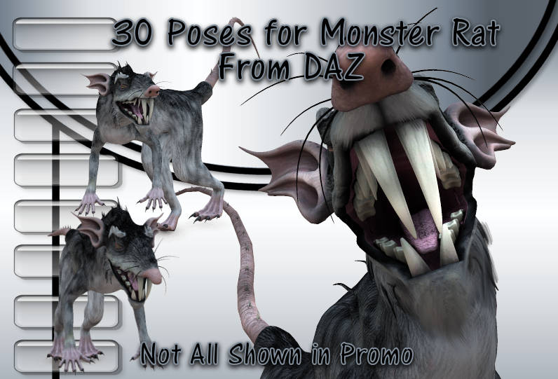 30 Poses for Monster Rat