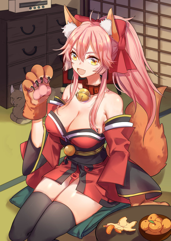 tamamo_and_tamamo_cat_fate_grand_order_and_fate_series_drawn_b