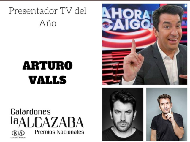 ARTURO VALLS PREMIO PRESENTADOR TV DEL AÑO EN LOS GALARDONES LA ALCAZABA DE ÁVILA