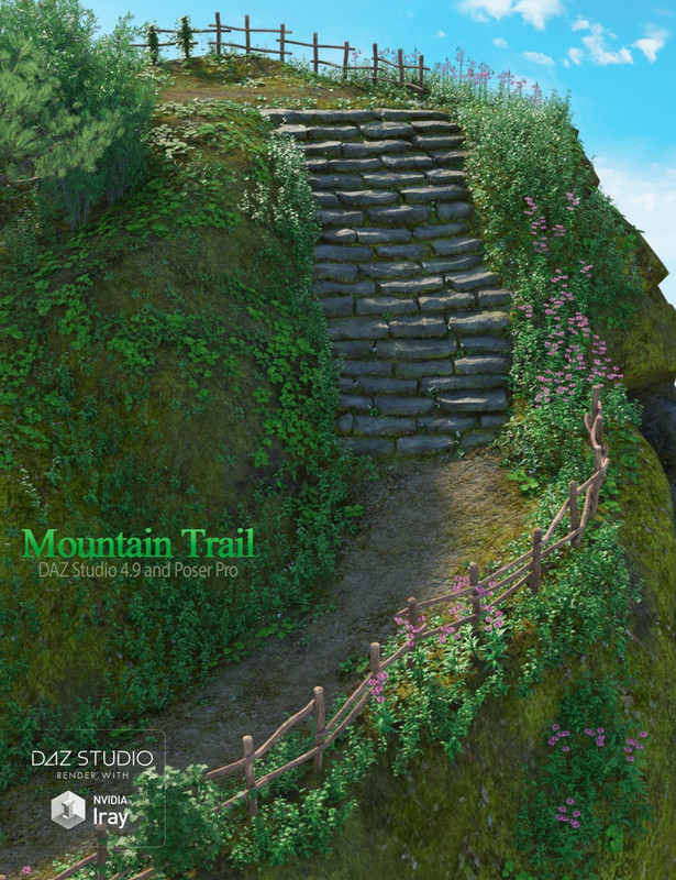 00 main mountain trail daz3d