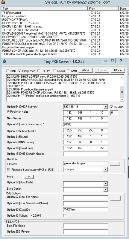 change port in tiny pxe server