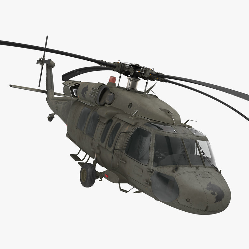 Sikorsky UH60 Black Hawk USMilitary Utility Helicopter Rigged3dsmodel00