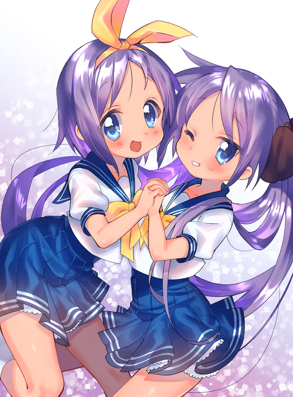 hiiragi_kagami_and_hiiragi_tsukasa_lucky_star_drawn_by_mozu_1o