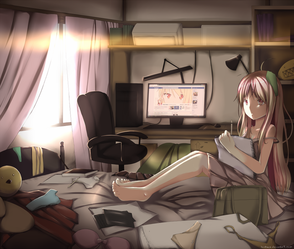 shiina_mashiro_facebook_and_sakura_sou_no_pet_na_kanojo_drawn