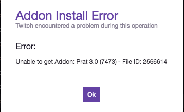 Error from Twitch