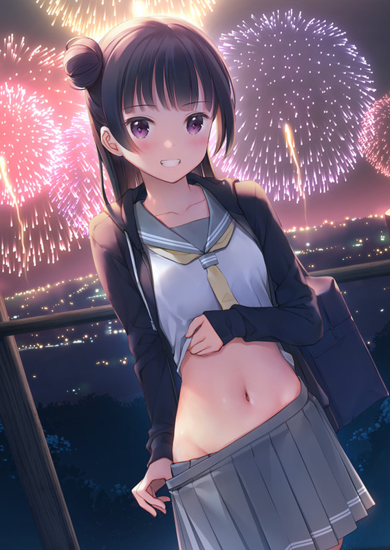 tsushima_yoshiko_love_live_and_love_live_sunshine_drawn_by_mig