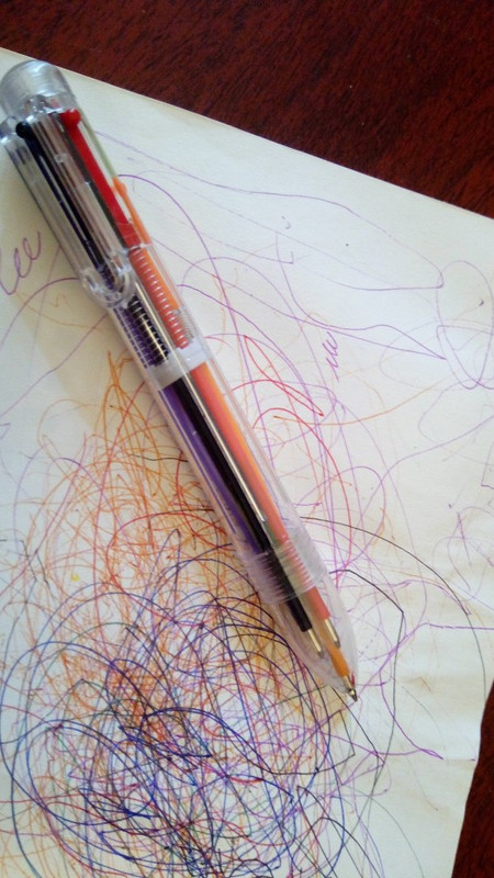 Multicolor Pen For School Kids Multi Color Pencil Ballpoint Cute Writing  Tool