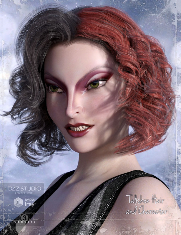 Talisken Hair and Character for Genesis 3 Female(s)