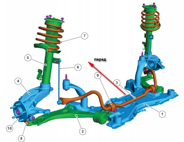 Задняя подвеска форд куга 1 схема
