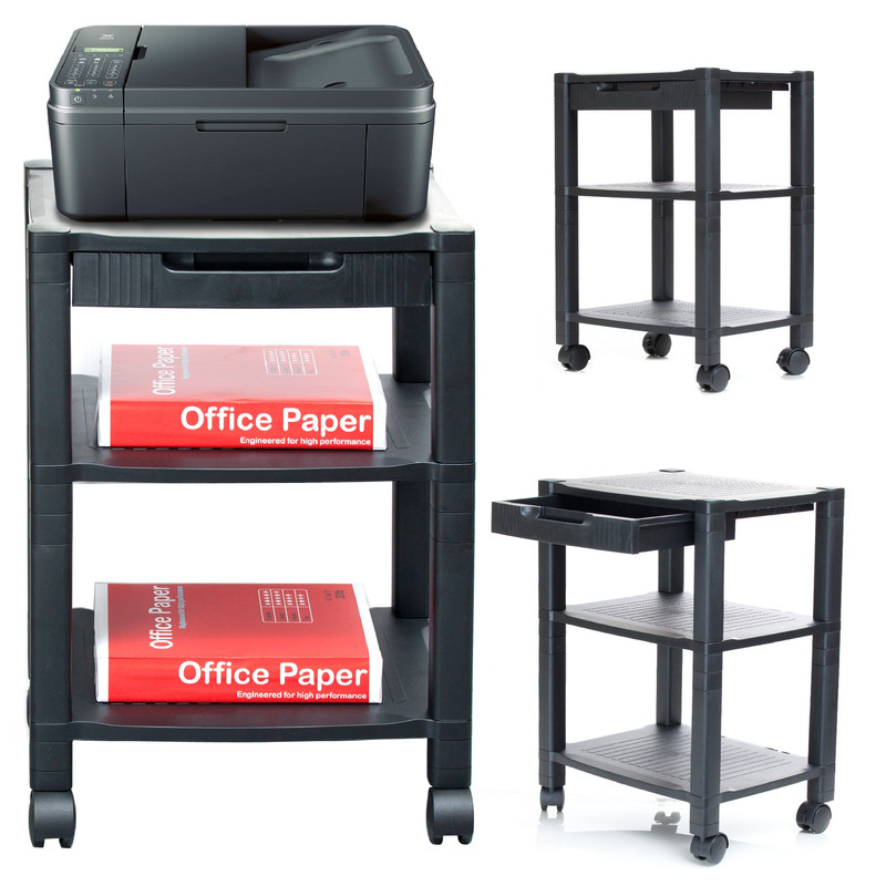 Mobile Printer Stand Organizer Table Rack Laptop Cart Roll Desk Mobile Printer Stand Organizer Table Rack Laptop Cart Roll Desk Office Computer