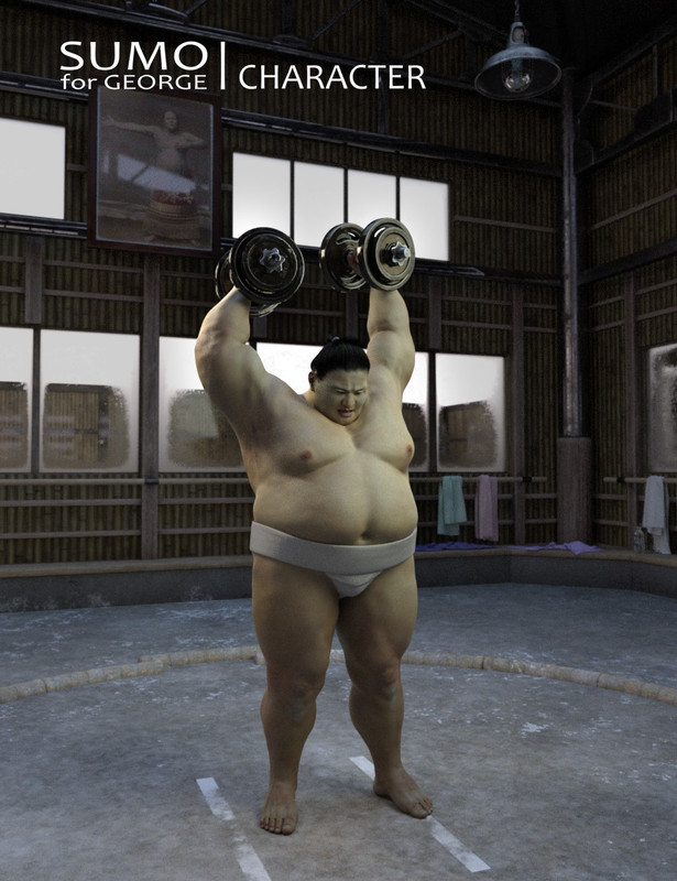 01 sumo character hair and outfit for george and genesis 3 male