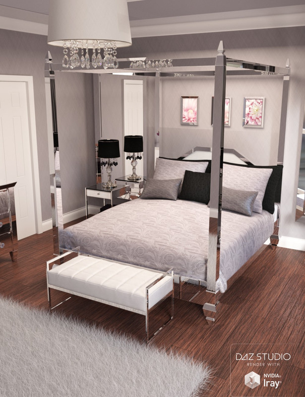 00 main pure luxury bedroom scene daz3d