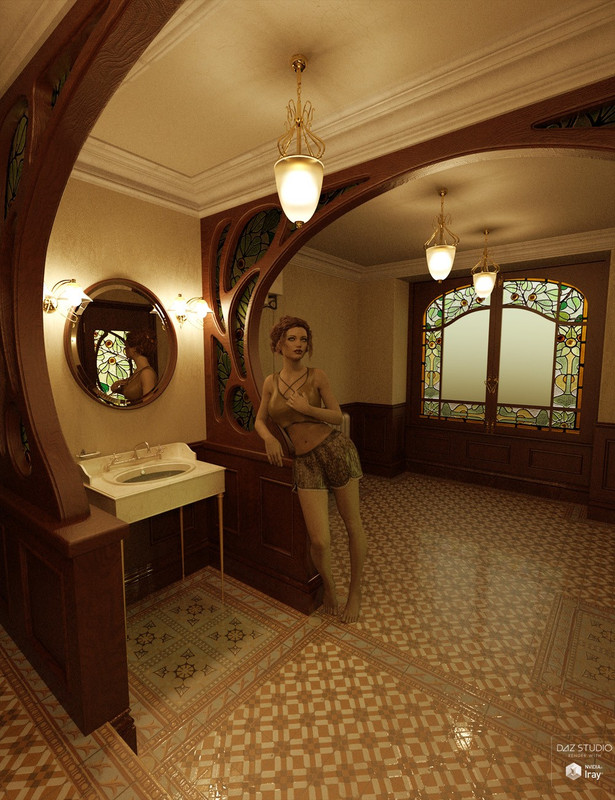 Art Nouveau Bathroom
