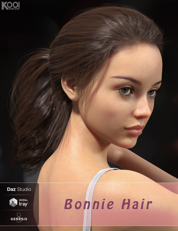Bonnie Hair for Genesis 8 Female(s)