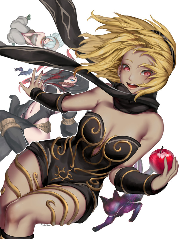 crow_dusty_and_kitten_gravity_daze_and_gravity_daze_2_drawn_by
