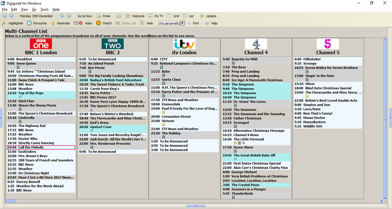 Christmas Schedules Provisional listings for BBC, ITV, C4 Page 3