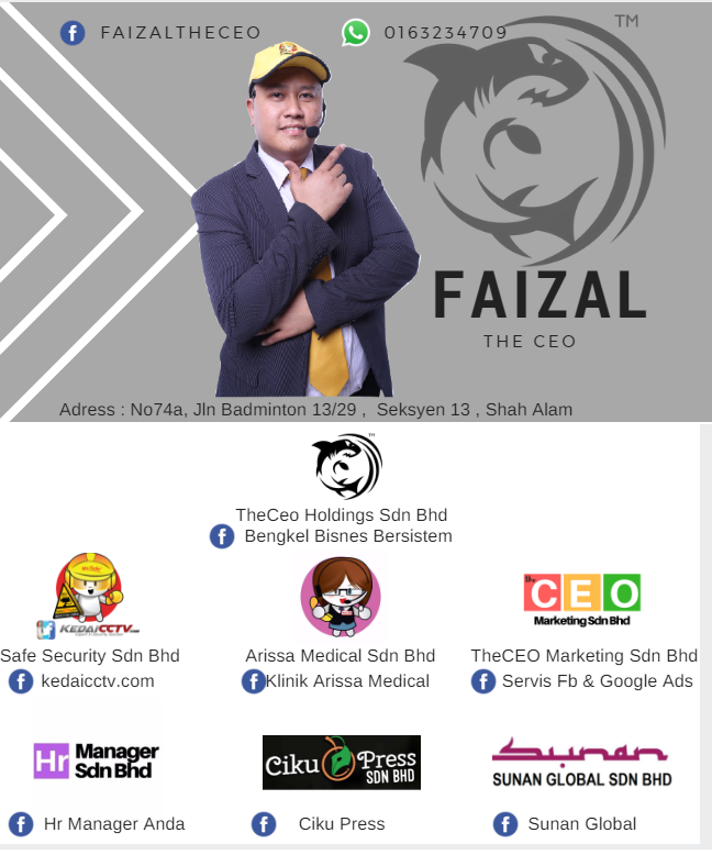 PERSONAL COACHING Online ( guna zoom.us) atau Offline (berjumpa muka di pejabat tn faizal)