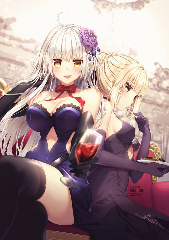 artoria_pendragon_jeanne_d_arc_jeanne_d_arc_and_saber_alter_fa