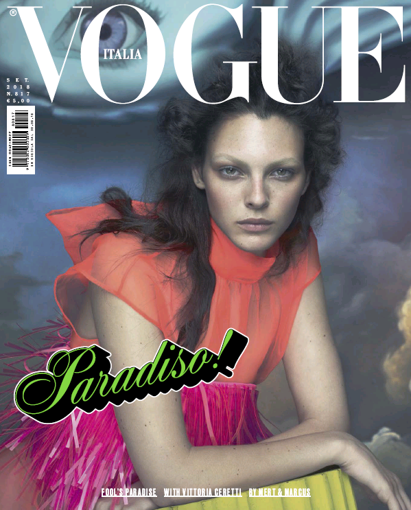 Vogue Italia September 2018 : Vittoria Ceretti by Mert & Marcus, Inez ...
