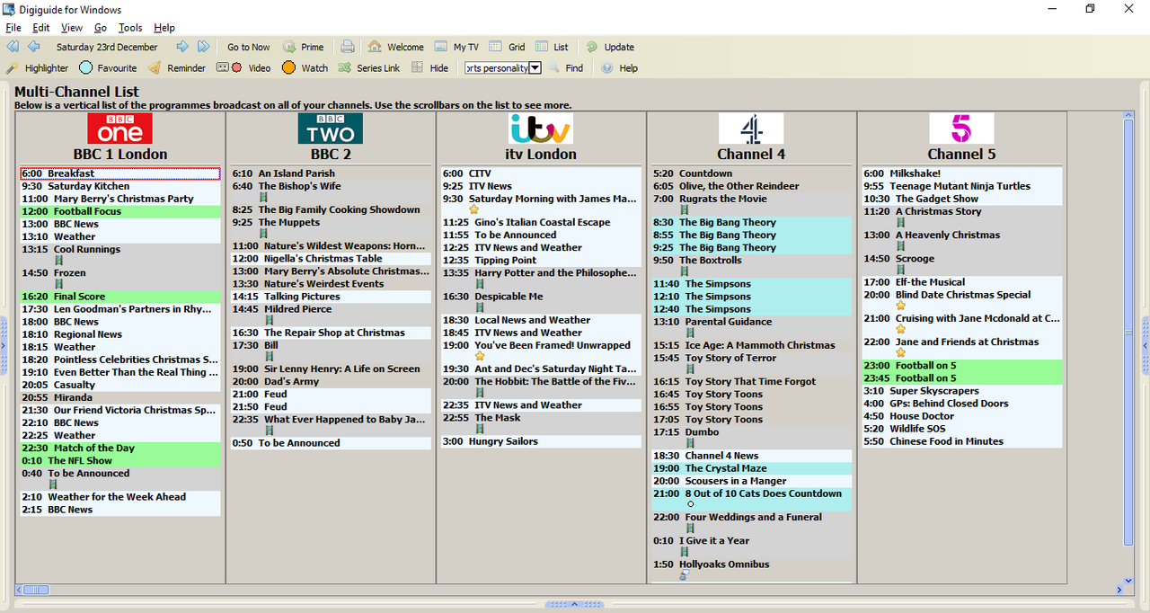 Christmas Schedules Provisional listings for BBC, ITV, C4 Page 3